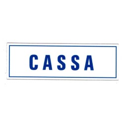 CARTELLONISTICA ADESIVA "CASSA" (DIM. 16x5 CM)