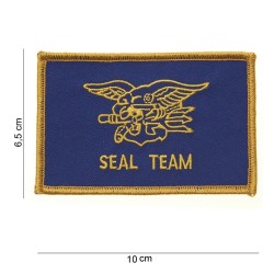 TOPPA PATCH TERMOADESIVA - SEAL TEAM (DORATA) - DIM. 10,0 x 6,5 cm