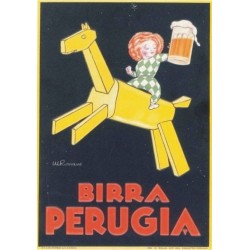 REPLICA TARGA VINTAGE BIRRA PERUGIA