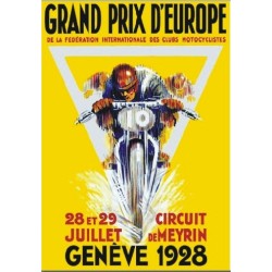 REPLICA STAMPA VINTAGE "GRAND PRIX D'EUROPE"