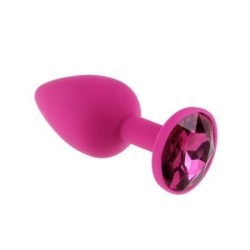 Butt Plug Silicone con Cristallo